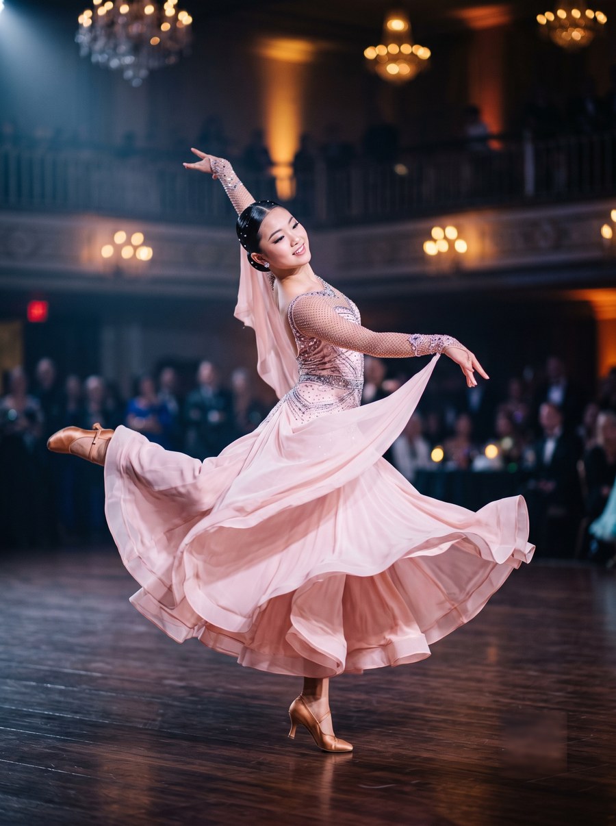Aria Chen competing