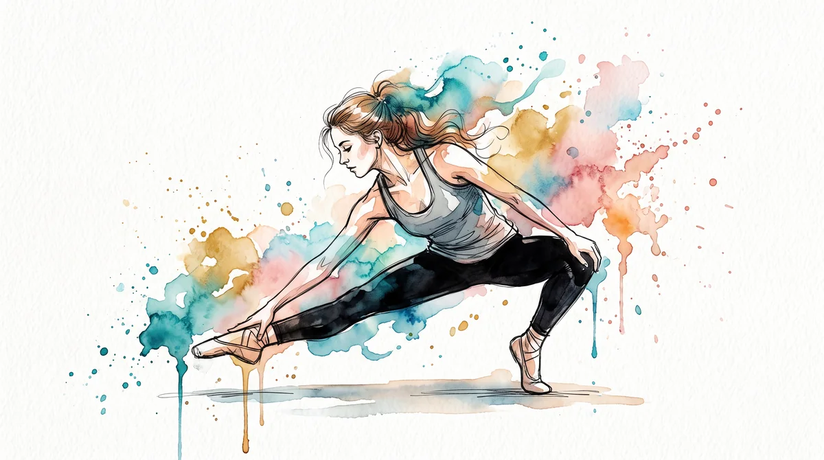 Painterly illustration of a couple dancing, full of life